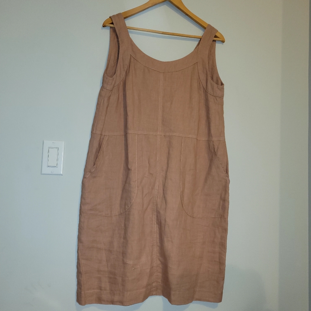 Sleeveless Tan Dress
